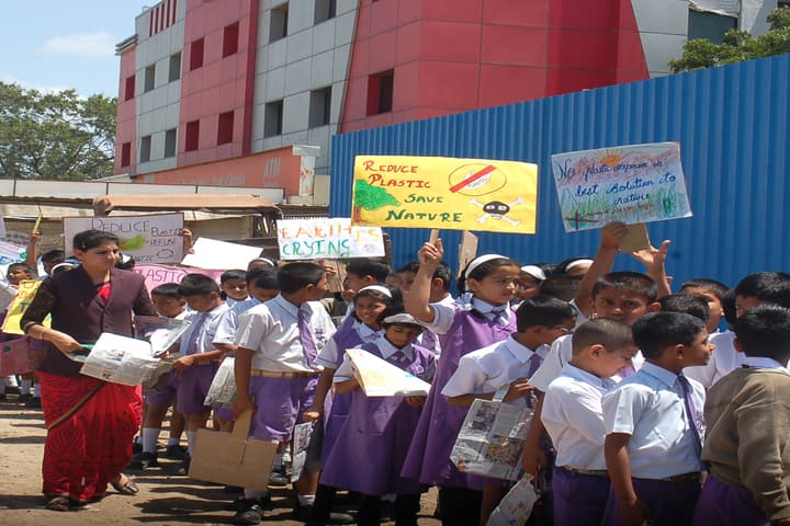 Priyadarshani School-Anti Plastic Day Rally