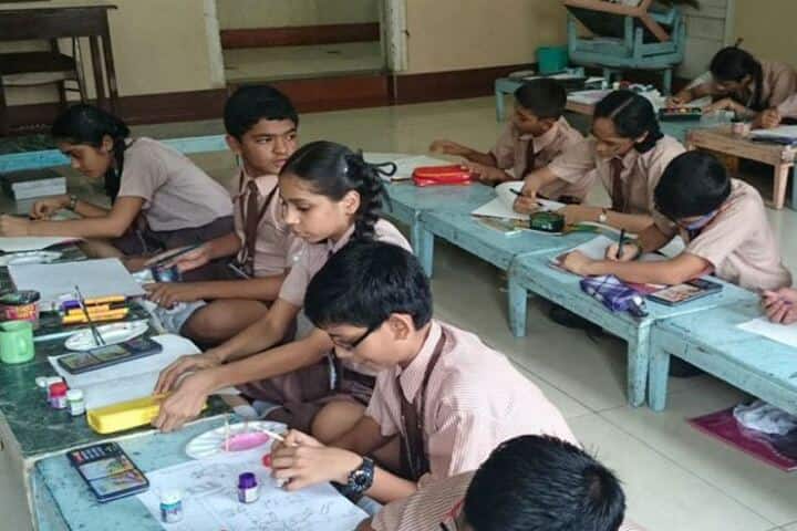 The Blossom Sunderbai Thackersey English High School-Drawing Activity