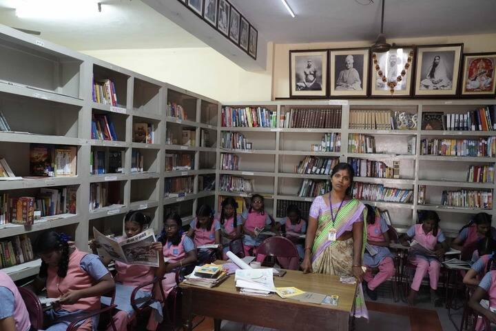 Sri Ramakrishna Math Vivekananda Centenary Girls Higher Secondary School-Library