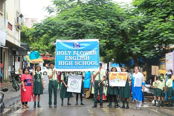 Holy Flower English High School-Save Water Rally