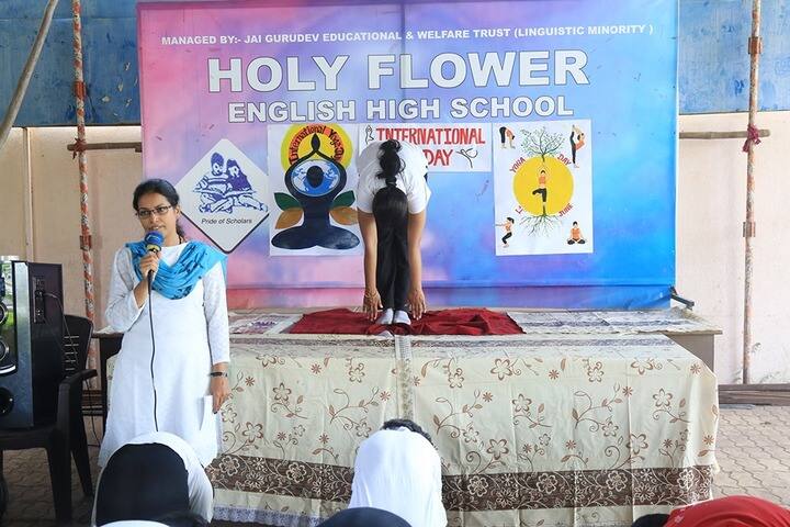 Holy Flower English High School-Yoga Day