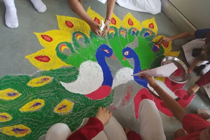 Bakhshis Springdales Junior School-Rangoli