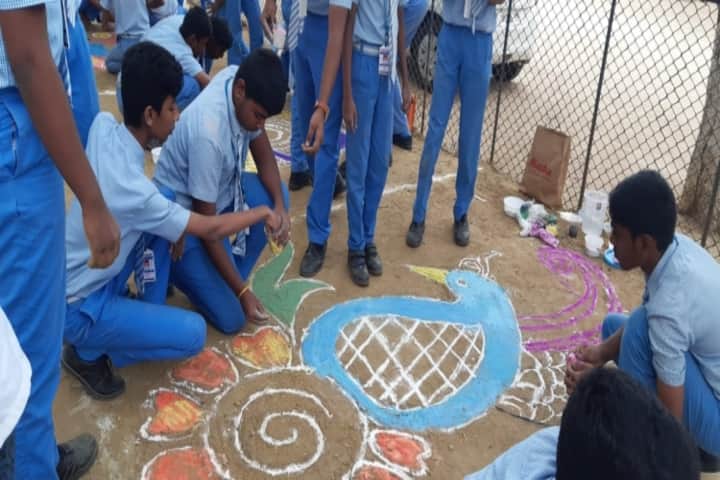 Geethanjalee Matriculation Higher Secondary School-Rangoli Competition