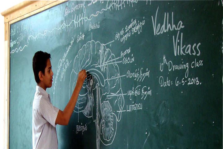 Vedhha Vikas Higher Secondary School-Black Board