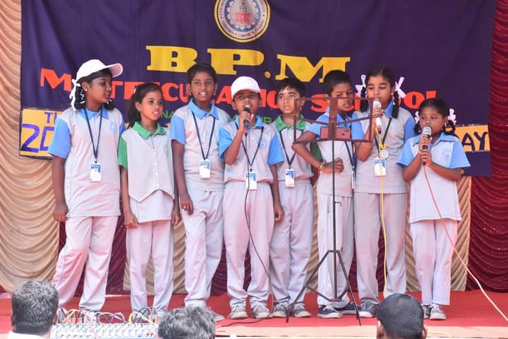 B P M Matriculation School-Group Singing
