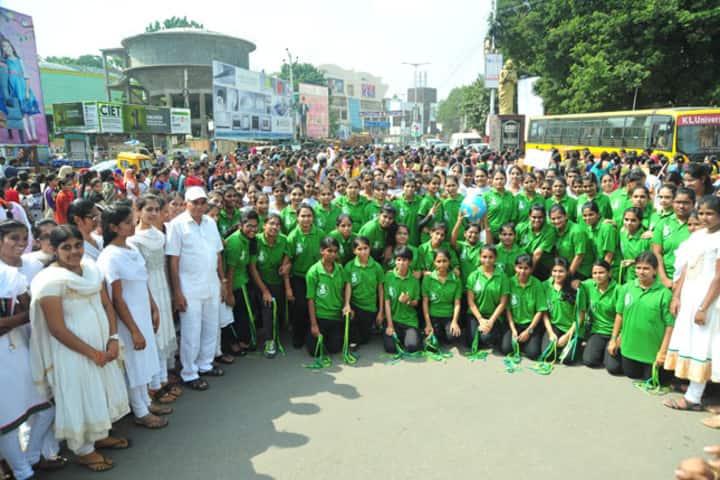 Abhyudaya Mahila Junior College-Go Green Activity