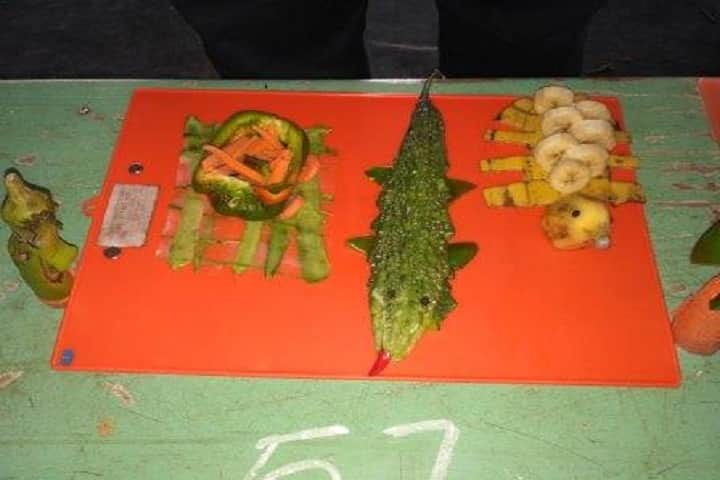 LRG Naidu Junior College-Vegetable carving