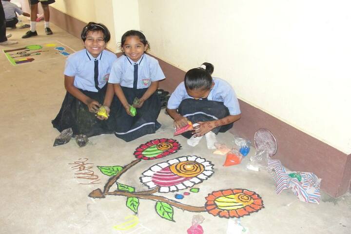 Mansarowar Vidyalaya-rangoli