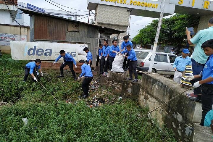 Churachand Higher Secondary School-Cleaning Campaign