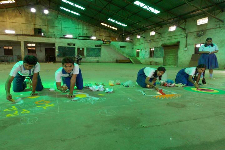 National Convent School-rangoli