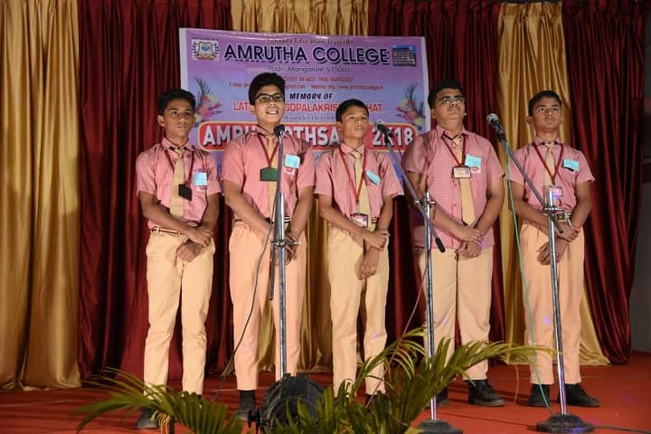 Amrutha Pre University College-Group Song