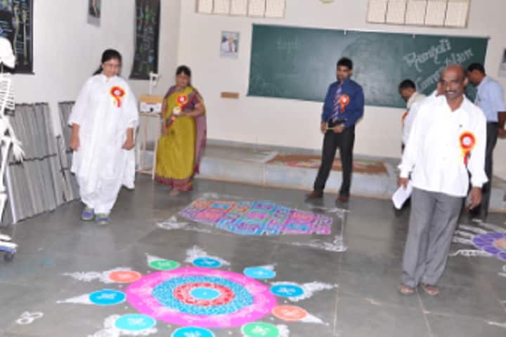 SNJPSNMS Independent Pre University College-Rangoli