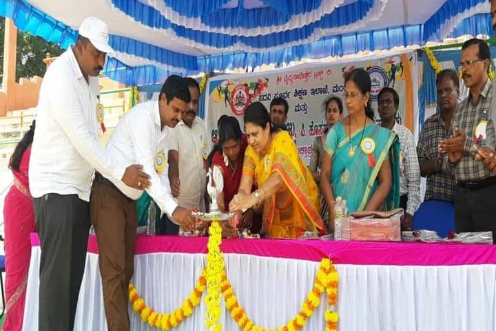 Aradhana Pre-University College-Lighting of Lamp