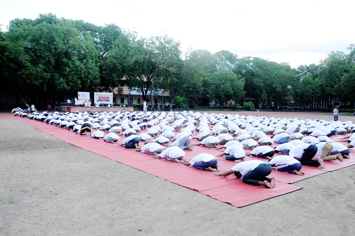 Dhanaji Nana Mahavidyalaya-Yoga Day