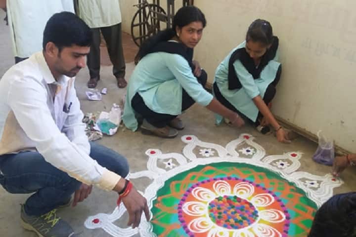 Kholeshwar Mahavidyalaya-Rangoli Competition
