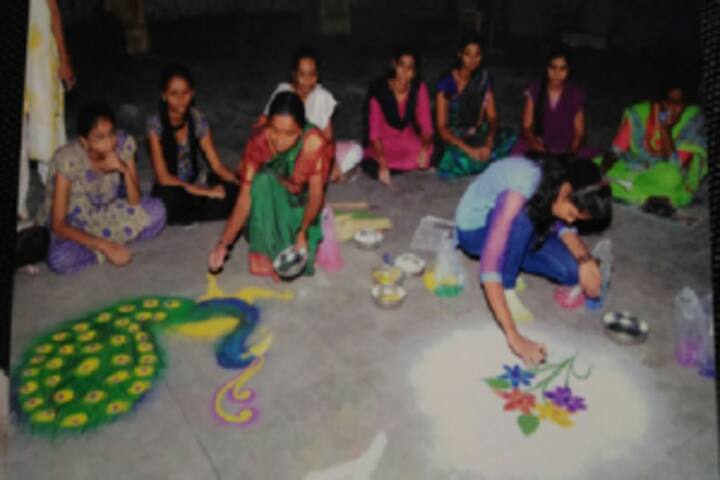 Dr Annasaheb G D Bendale Mahila Mahavidyalaya-Rangoli Competition