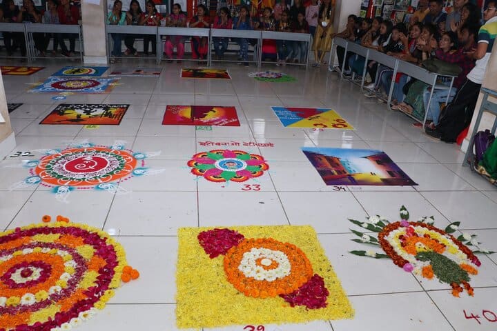 Moolji Jaitha Junior College-Rangoli Competition