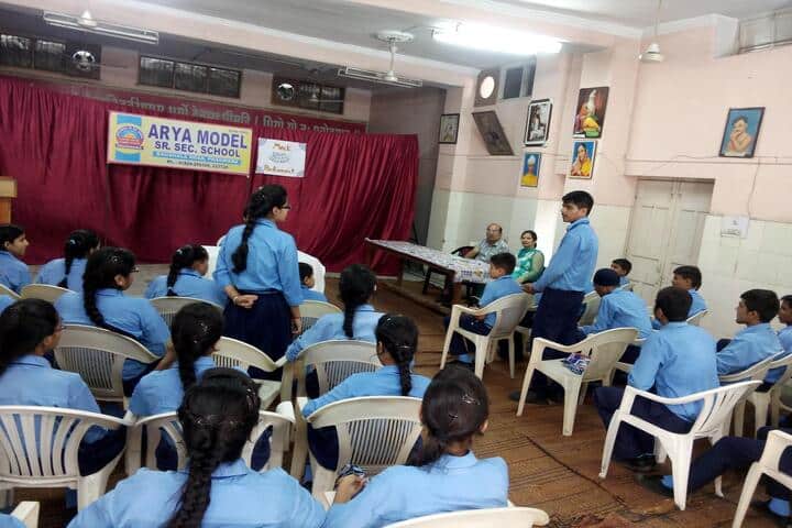 Arya Model Senior Secondary School- Debate and discussion