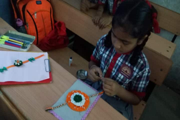 Kendriya Vidyalaya-Rakhi Making
