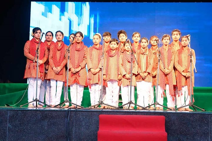 Akash Model School-Group Singing Performance