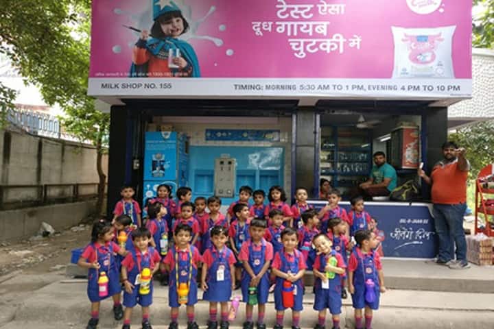 Basava international School-Visit to mother dairy