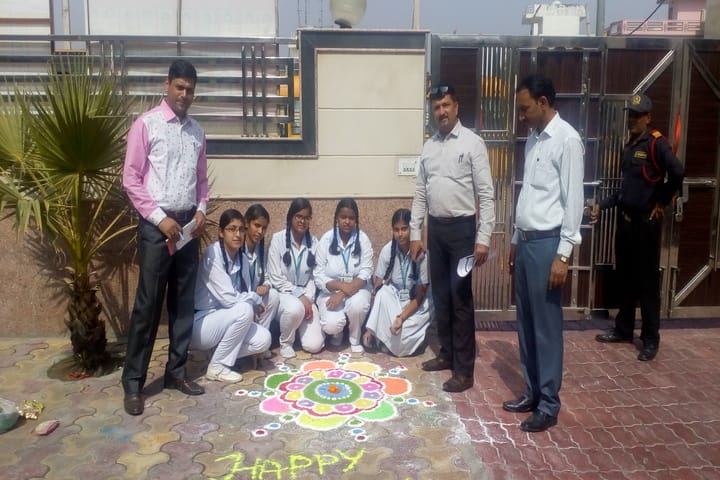 C.R. Oasis Convent School-Rangoli