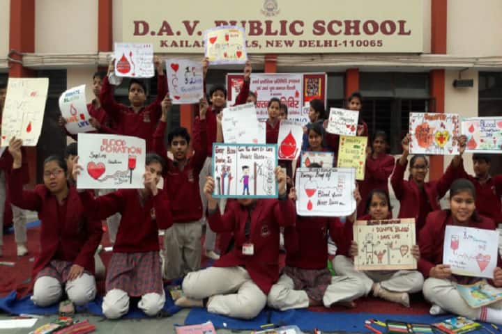 D A V Public School-Blood Donation Camp