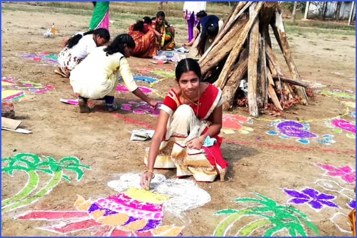 Loyola English Medium School-Sankranthi Celebrations