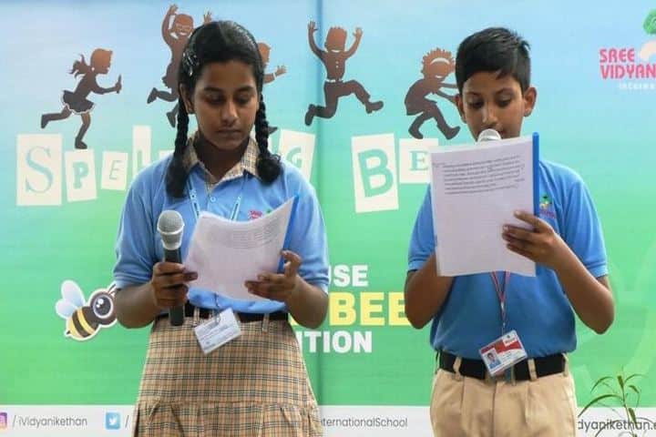 Sree Vidya Nikethan International School-Spell Bee Competition