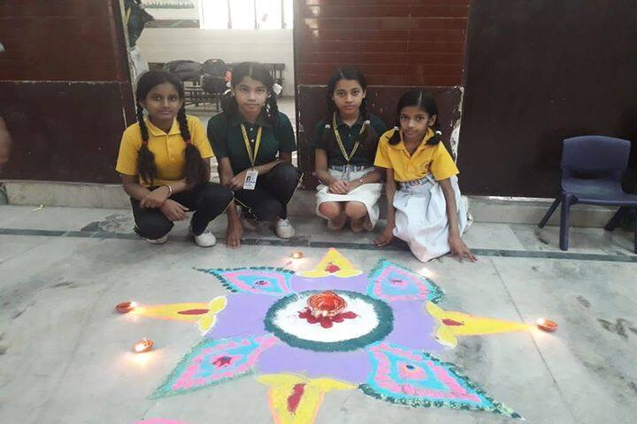 R D International School-Rangoli