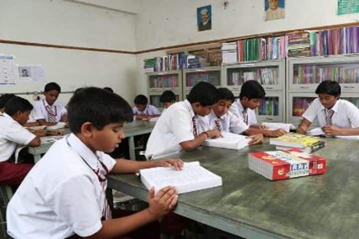 Viswasanti English Medium High School-Library
