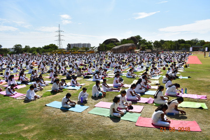 World One School-Yoga Day