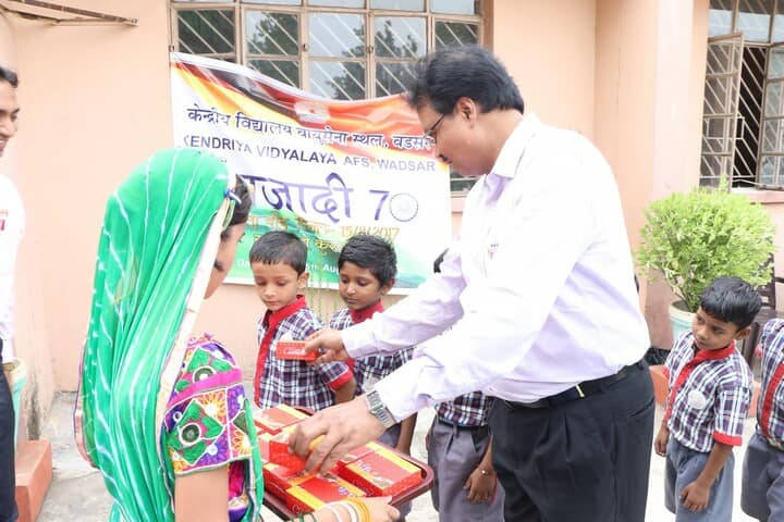 Kendriya Vidyalaya-Distribution of Chocolate