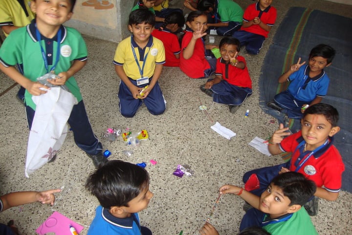 Kendriya Vidyalaya-Rakhi Making