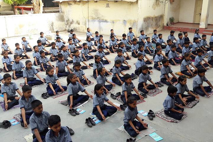 P.M.English Medium School-Yoga Day