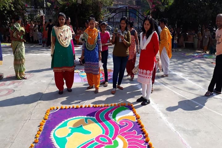 Shree Swaminarayan Goodwill School-Rangoli Competition