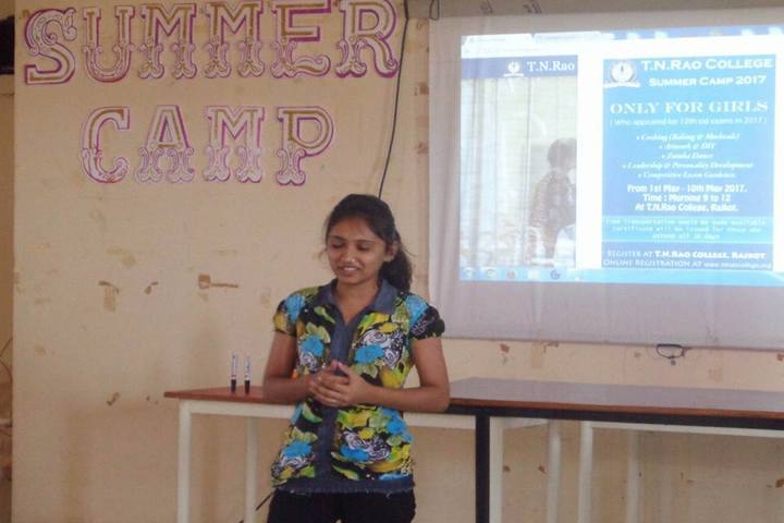 T N Rao School For Girls-Summer Camp