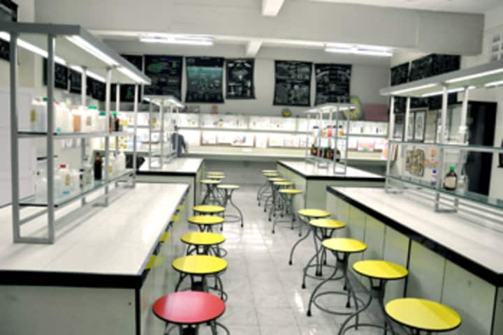Vallabh Ashrams M G M Amin And V N Savani School-Chemistry Lab