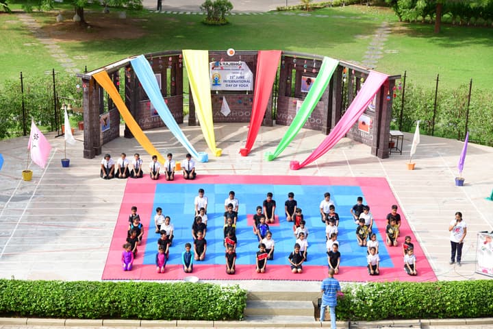 Vrajbhoomi International School-Yoga Day