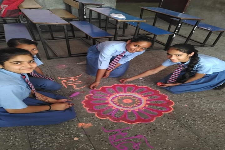 Angels Public School-Rangoli Competition