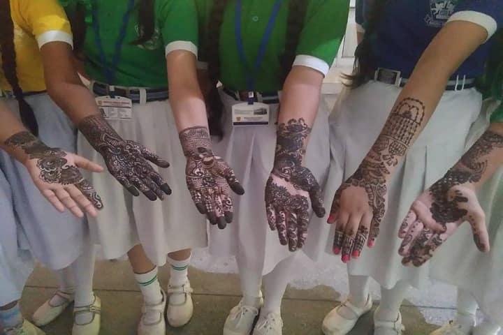 Angels Public School-Mehandi Competition