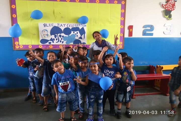 Asha Jyoti Vidyapeeth-Blue Day Celebration