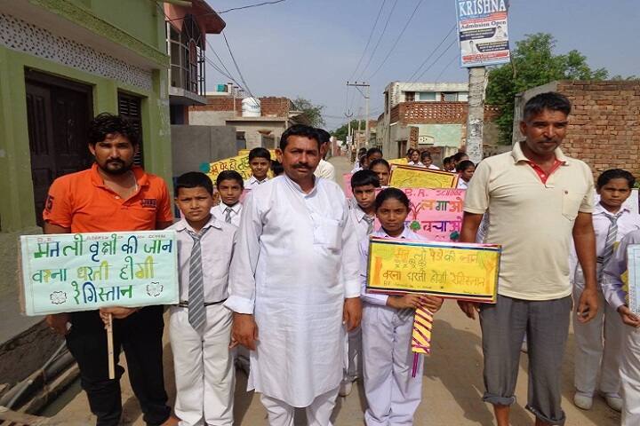B R Adarsh Senior Secondary School-Tree campaign