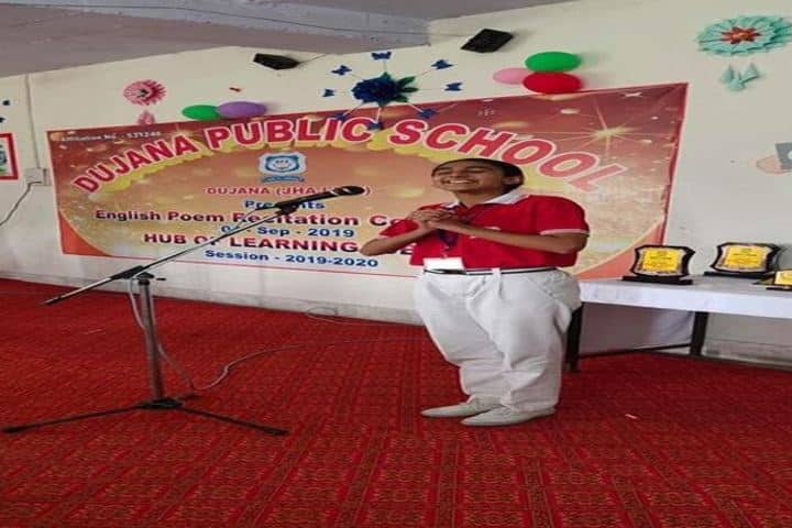 Dujana Public School-Poem Recitation