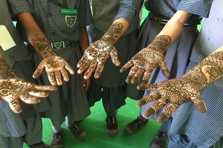 Greenland Public School-Mehandi art