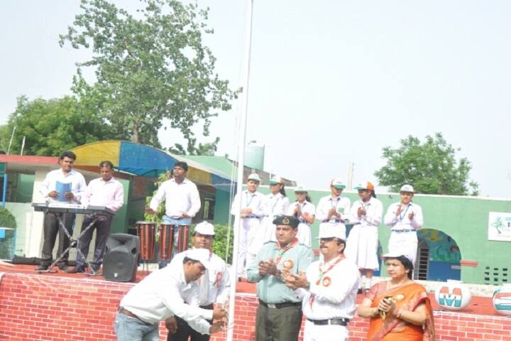 H D Public School-Flag Hoisting
