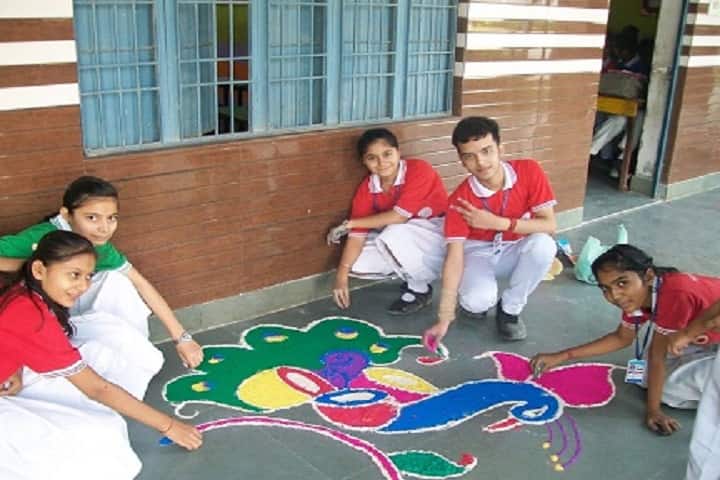 Haryana Senior Secondary School-Rangoli Competition