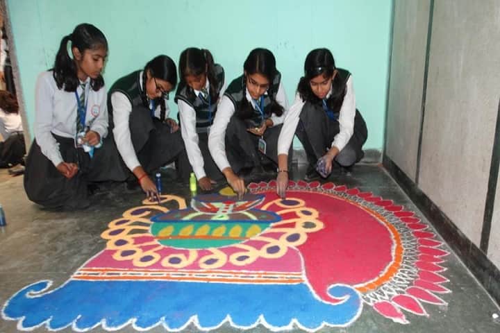 Holy Family Convent Senior Secondary School-Rangoli