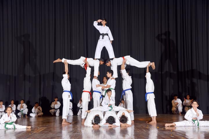 I D Dav Public School-Human Pyramid