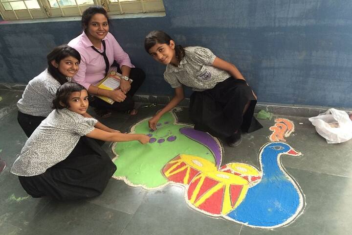 Indus Public School-Rangoli Competition